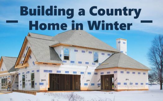 Building a home in winter