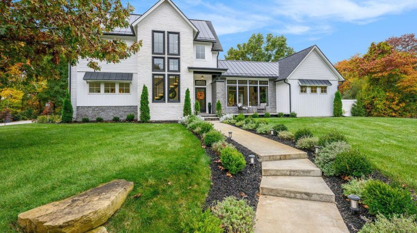 modern farmhouse in the country on 7 acres