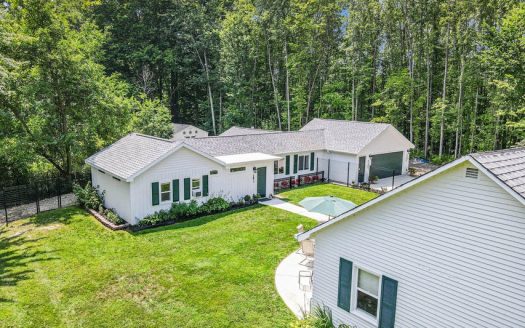 country home on 4 acres with private lake frontage